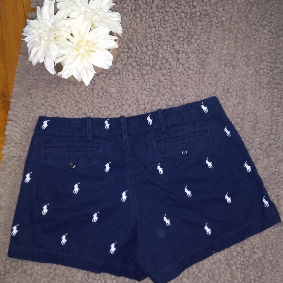 Ralph Lauren Sport Shorts Womens sz 8 navy blue - Picture 2 of 5